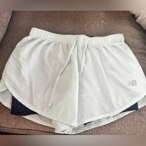 New Balance Light Gray Running Shorts